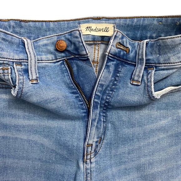 Madewell Curvy Roadtripper High Rise Skinny Leg Jeans Fading Whiskering 25 - Picture 13 of 16
